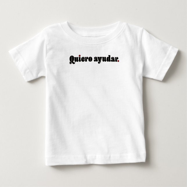 T-shirts Quiero Ayudar. (Frente)