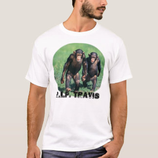 T-shirts R.I.P. Travis o chimpanzé