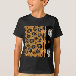 T-shirts RAB Peles de Açúcar Impresso do Leopardo Dourado