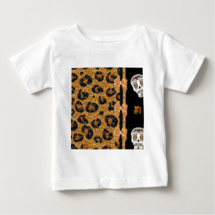 T-shirts RAB Peles de Açúcar Impresso do Leopardo Dourado R