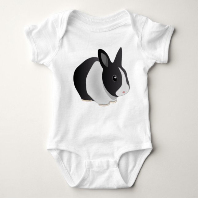 T-shirts Rabbit holandês (Frente)