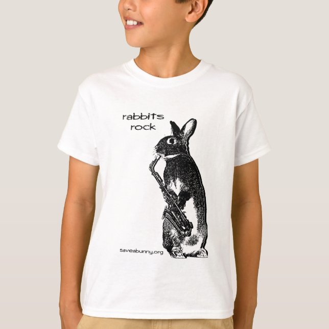 T-shirts Rabbits Rock! (Frente)