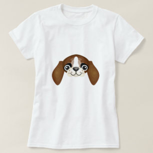 T-shirts Raça do Spaniel de brinquedo inglês de Brown -
