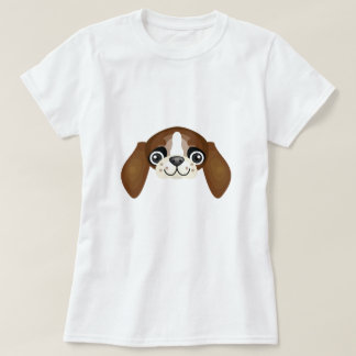 T-shirts Raça do Spaniel de brinquedo inglês de Brown -