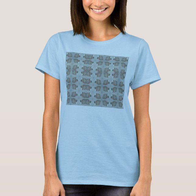T-shirts Rachaduras, pontos, Bams (Frente)