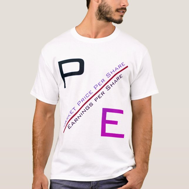 T-shirts "Rácio P/E" (Frente)