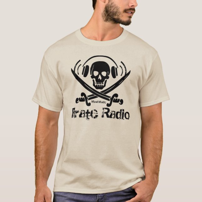 T-shirts Rádio do pirata (Frente)