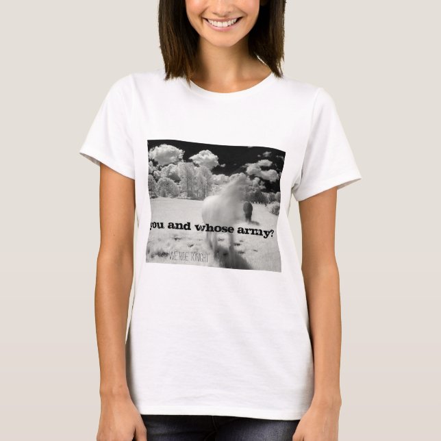 T-shirts Radiohead você e cujo exército? (Frente)