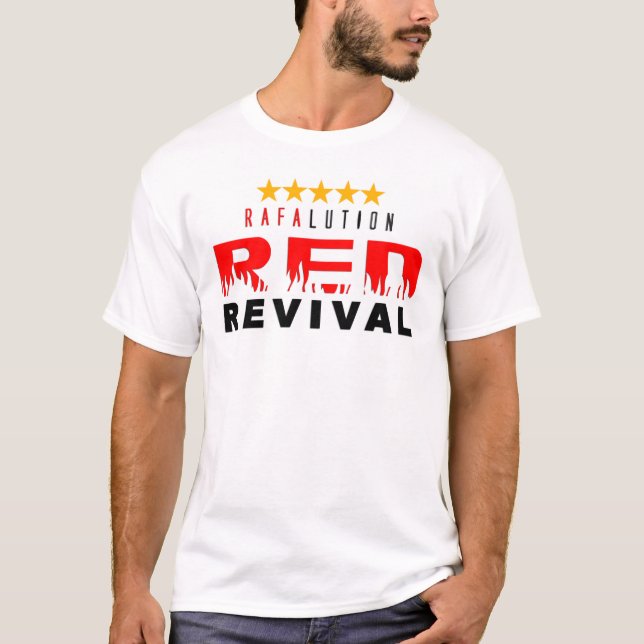 T-SHIRTS RAFALUTION - RENASCIMENTO VERMELHO (Frente)
