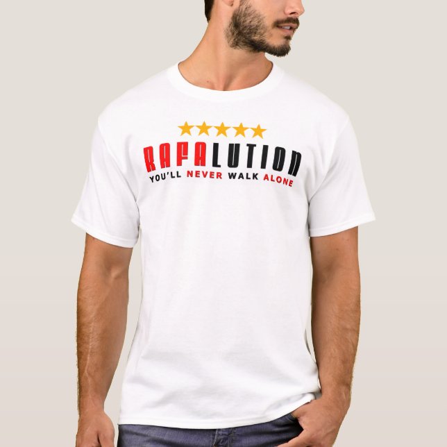 T-shirts Rafalution - você nunca andará apenas (Frente)