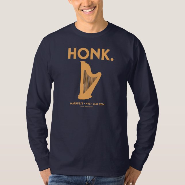 T-shirts Raglan Longo-Sleeved Honk (Frente)