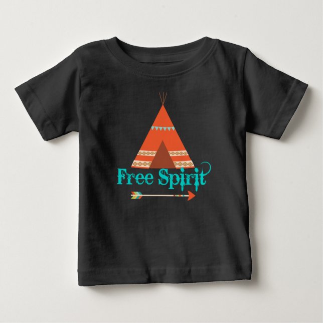 T-shirts Raglan Tee Pee Free Spirit Tee Tee (Frente)