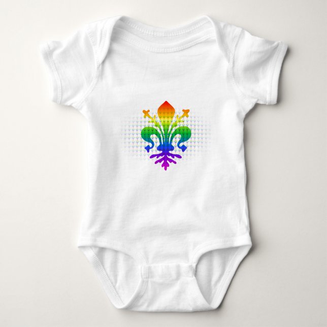 T-shirts Rainbow Fleur-de-lis (Frente)