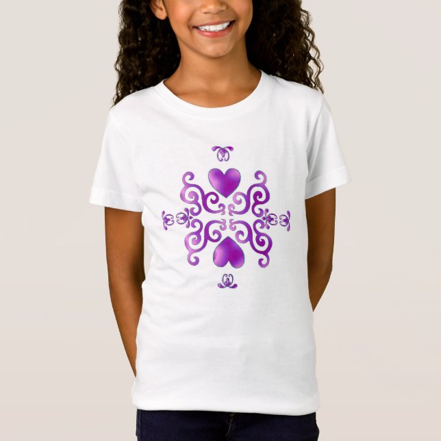 T-shirts Rainbow Heart e Lily (Frente)