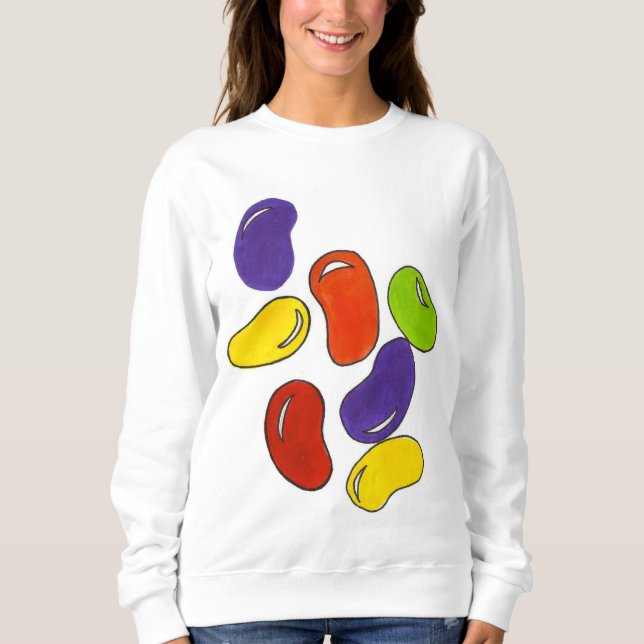 T-shirts Rainbow Jelly Beans Páscoa Candy Foodie (Frente)
