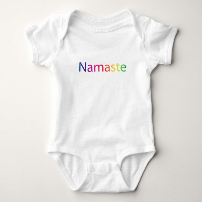 T-shirts Rainbow Namaste Body Orgânico de Algodão (Frente)