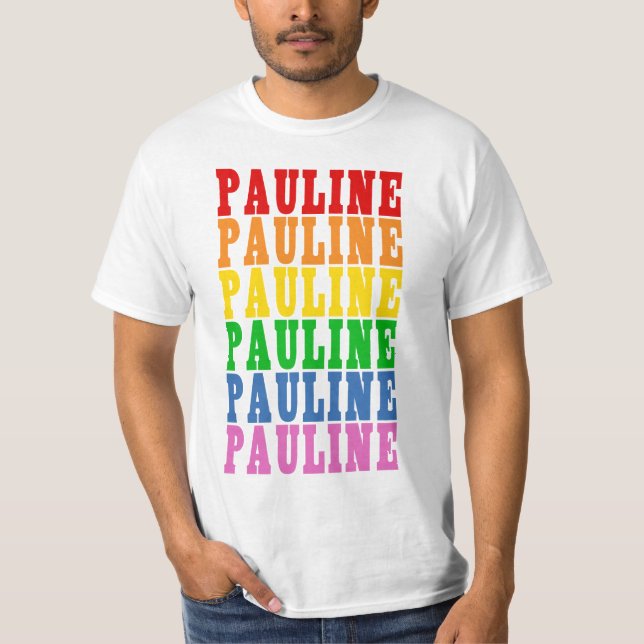 T-shirts Rainbow Pauline (Frente)