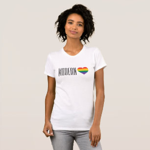 T-shirts Rainbow Pride Heart Modern Love