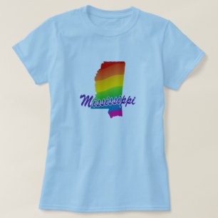 T-shirts Rainbow State Of Mississippi