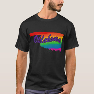 T-shirts Rainbow State Outline Oklahoma