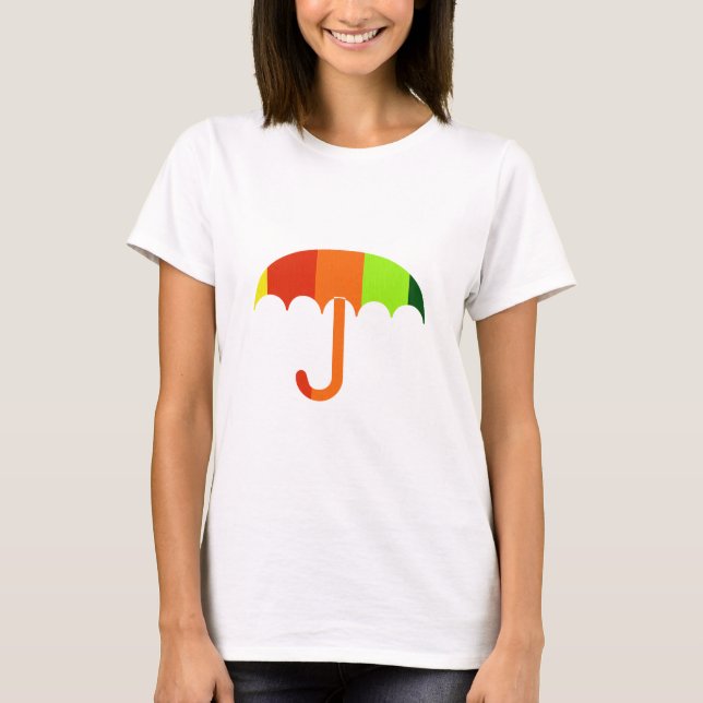 T-shirts Rainbow Umbrella (Frente)