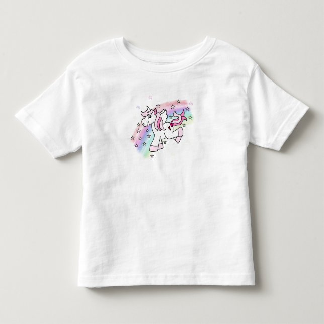 T-shirts Rainbow Unicorn (Frente)