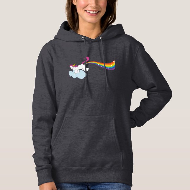 T-shirts Rainbow Unicorn de Rhiannon (Frente)