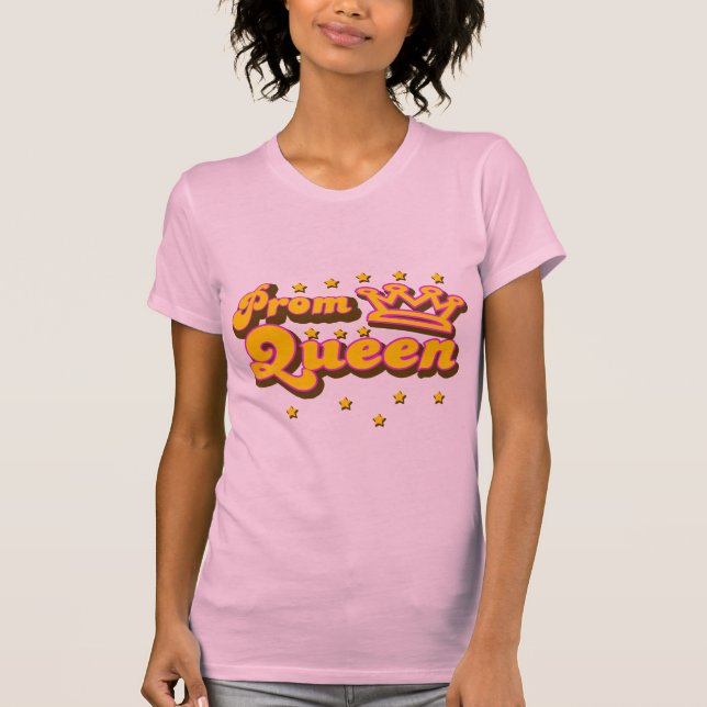 T-shirts Rainha de baile de formatura (Frente)