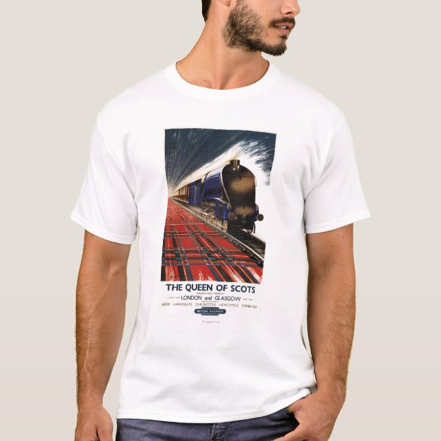 T-shirts Rainha do trem escocês do Pullman (Frente)