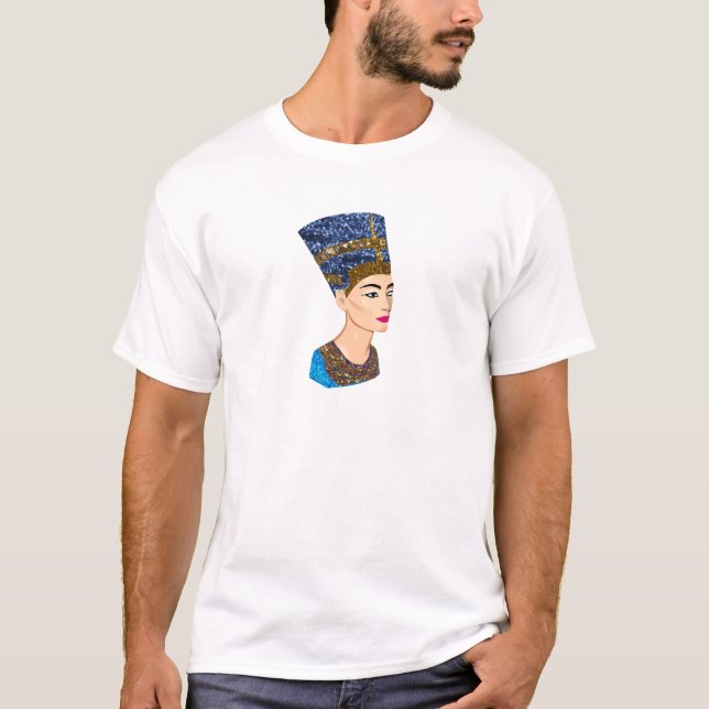 T-shirts rainha egípcia nefertiti (Frente)