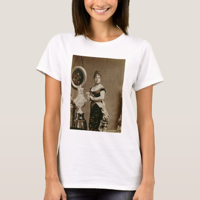 T-shirts Rainha Emma (1836-85) (fotografia sépia) (Frente)