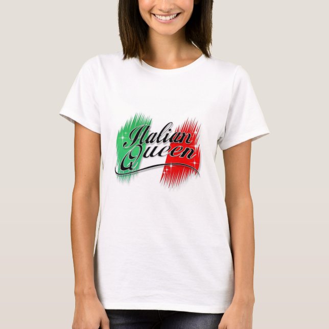 T-shirts Rainha italiana (Frente)