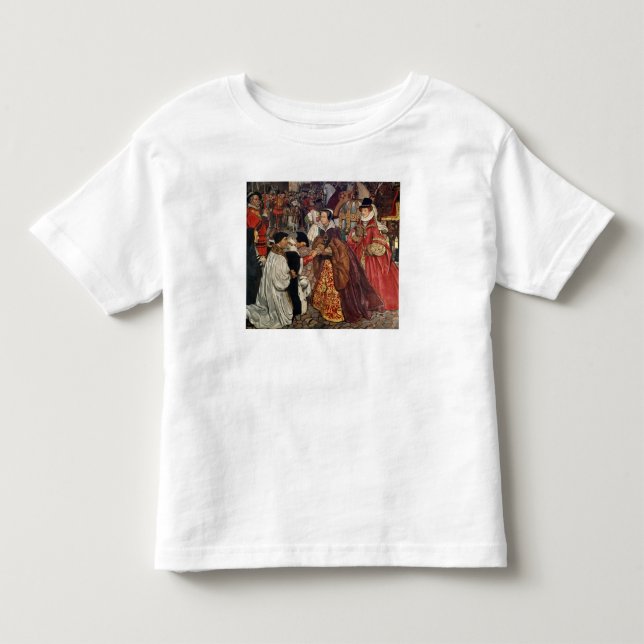 T-shirts Rainha Mary e Princesa Elizabeth entrando (Frente)