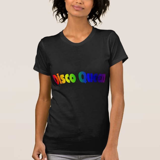 T-shirts Rainha retro do disco (Frente)