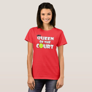 T-shirts Rainha Tênis da Corte, Camisa-T-Frita