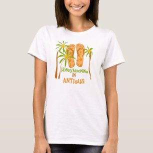 T-shirts Raios de mel em Antígua Tshirt