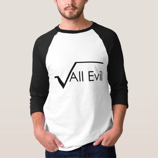 T-shirts Raiz Quadrada de Todos Mau (Frente)