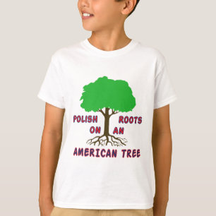 T-shirts Raizes americanas polonesas
