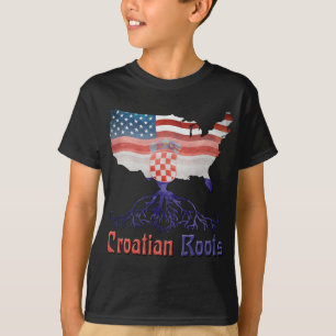 T-shirts Raizes croatas americanas