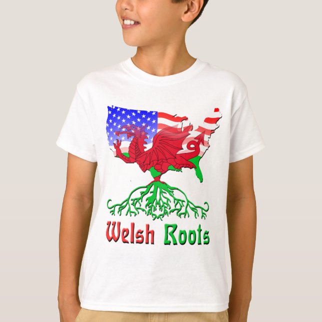 T-shirts Raízes Galesas Americanas (Frente)