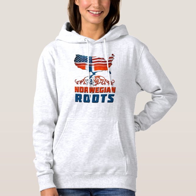 T-shirts Raízes norueguesas Americanas (Frente)