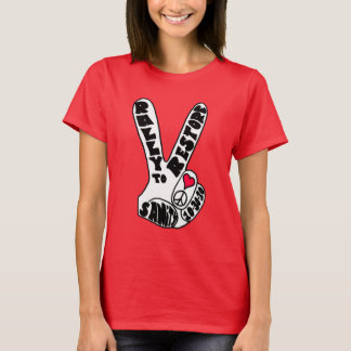 T-shirts Rally to Restore Sanity Peace Fingers Womens