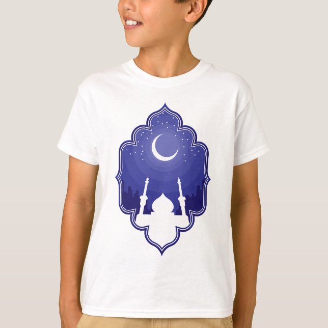 T-shirts Ramadan & cumprimento de Eid al-Fitr Mubarak (Frente)