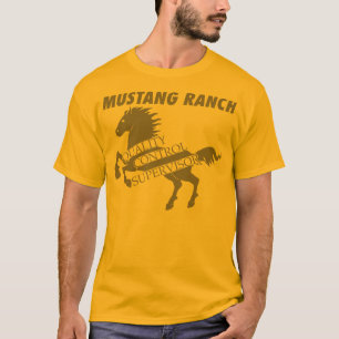 T-shirts Rancho do mustang - supervisor do controle da