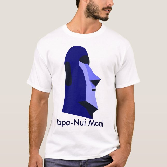 T-shirts Rapa-Nui Moai - Ilha da Páscoa (Frente)