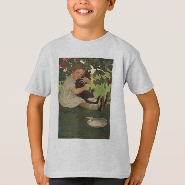 T-shirts Rapariga com Kitten (Frente)