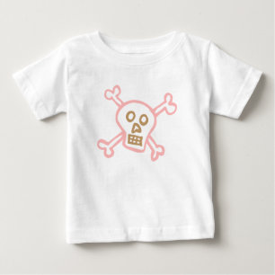 T-shirts Rapariga Crânio e Crossbones