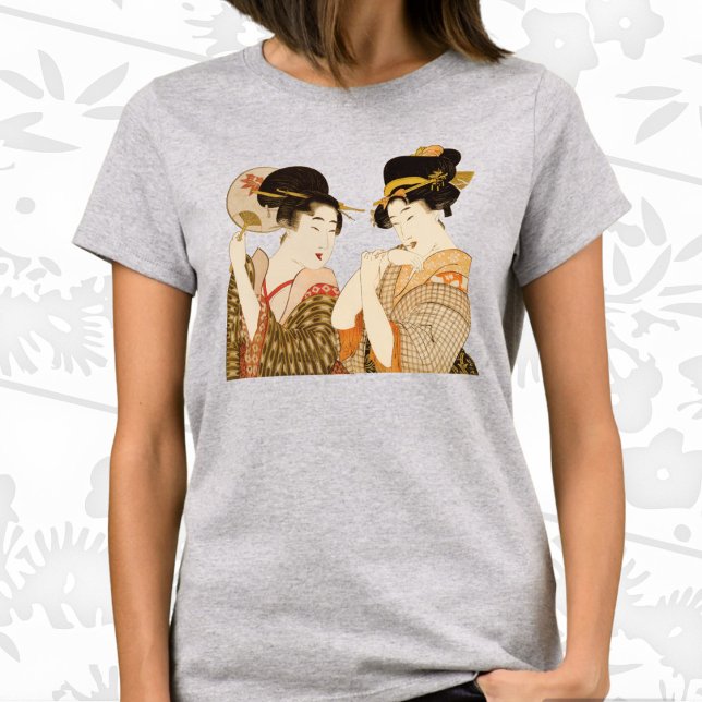 T-shirts Raparigas Geisha Japonesas Vintage em Kimonos (Criador carregado)