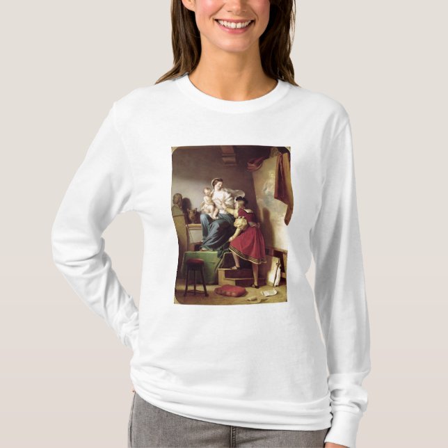 T-shirts Raphael que ajusta a pose do seu modelo seu (Frente)