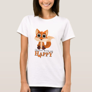 T-shirts Raposa Me Faz Feliz